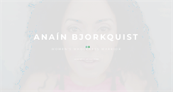 Desktop Screenshot of anainbjorkquist.com