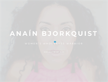 Tablet Screenshot of anainbjorkquist.com